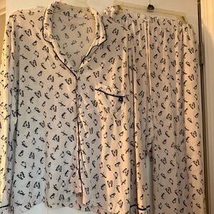 Victoria Secret Penguin Modal Pajama Set XL
